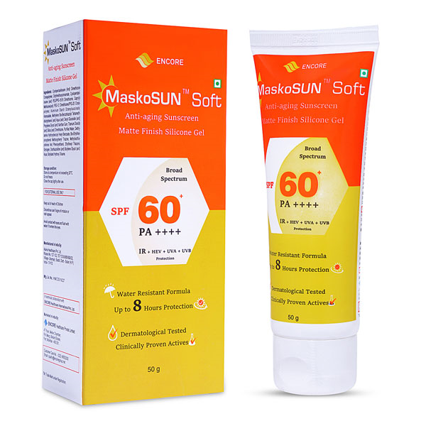 Maskosun Soft Gel SPF60,Plus 50gm 