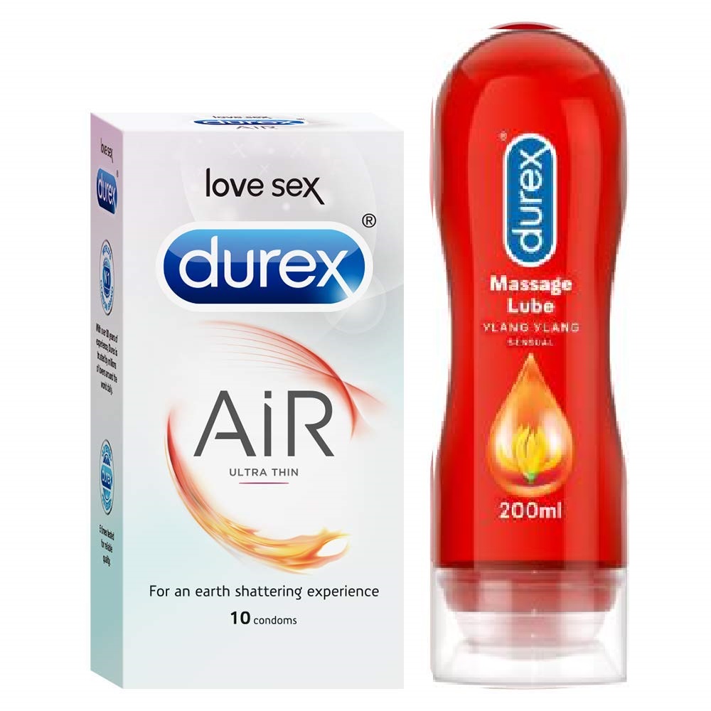 Pleasure Packs Durex Sensual 200ml, Air 10s