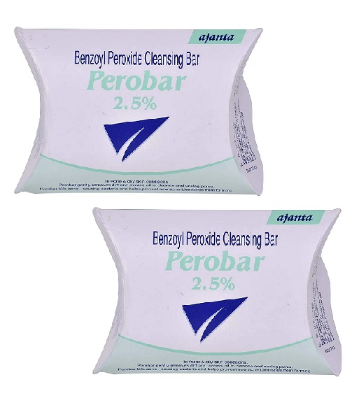 Perobar 2.5,Percent Soap 75gm Pack Of 2