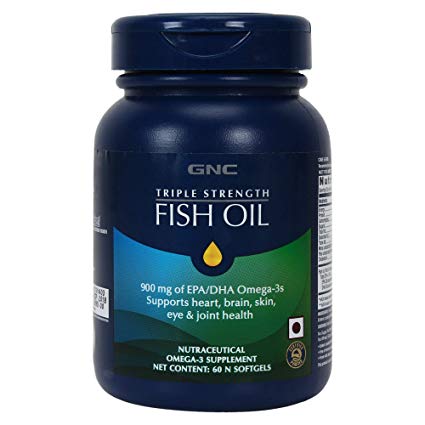 GNC Triple Strength FISH OIL 900 mg and 120 N SOFTGELS