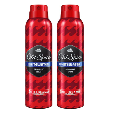 Old Spice Whitewater Deodorant Spray 150 ml Pack Of 2