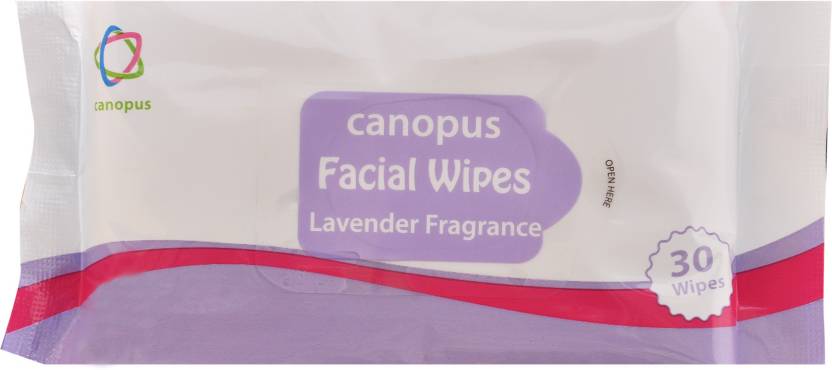canopus facial wipes lavender fragrance