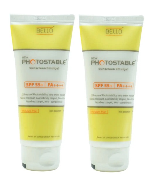 Photostable Spf 55,Plus Sunscreen Emulgel 50gm Pack Of 2