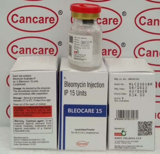 Bleocare 15 injection(Bleomycin injection IP 15units)