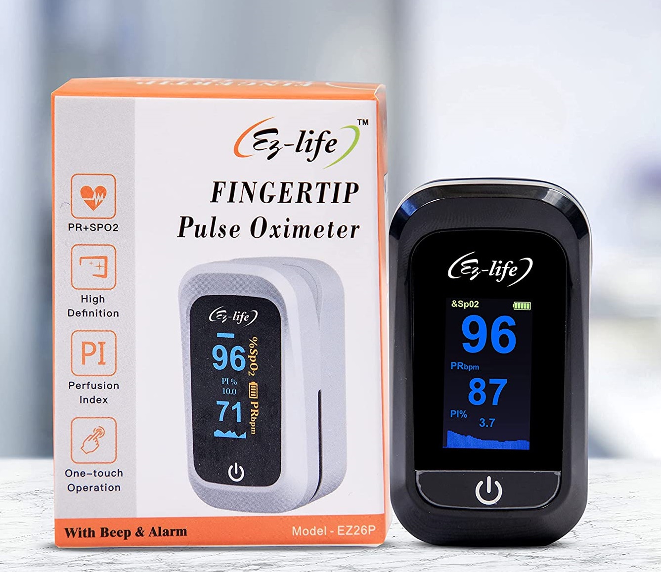 Ez-Life EZ 26P Fingertip Pulse Oximeter