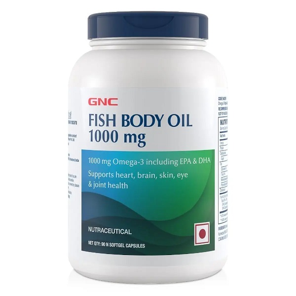 GNC Fish Body Oil 1000mg 90 Capsules