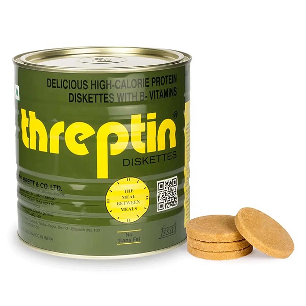 Threptin High-Calorie Protein Vanilla Flavour Diskettes 1kg