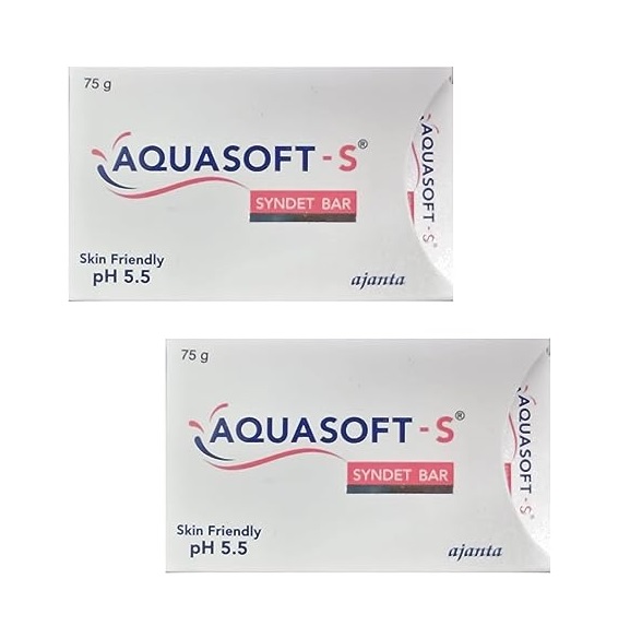 Aquasoft S Bar 75gm Pack Of 2