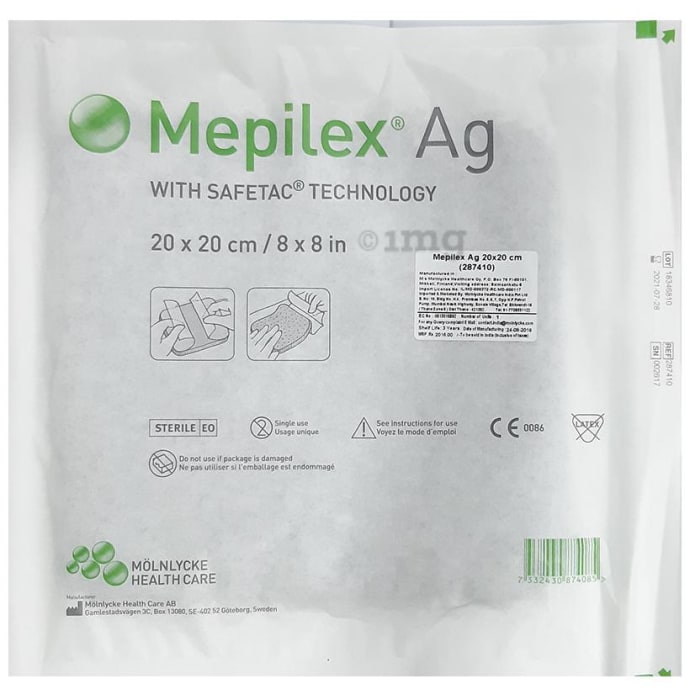 MEPILEX AG 20x20CM 287410  PACK OF 5