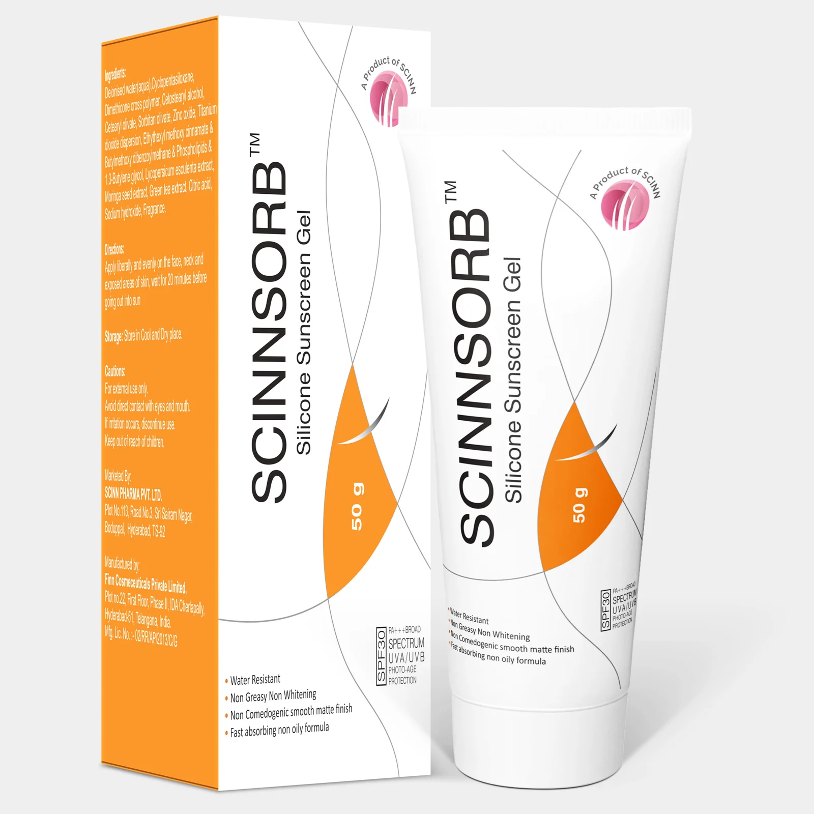 Scinnsorb Silicone sunscreen gel 50g