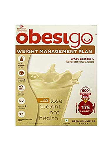 obesigo powder for weight loss vanilla flavour 