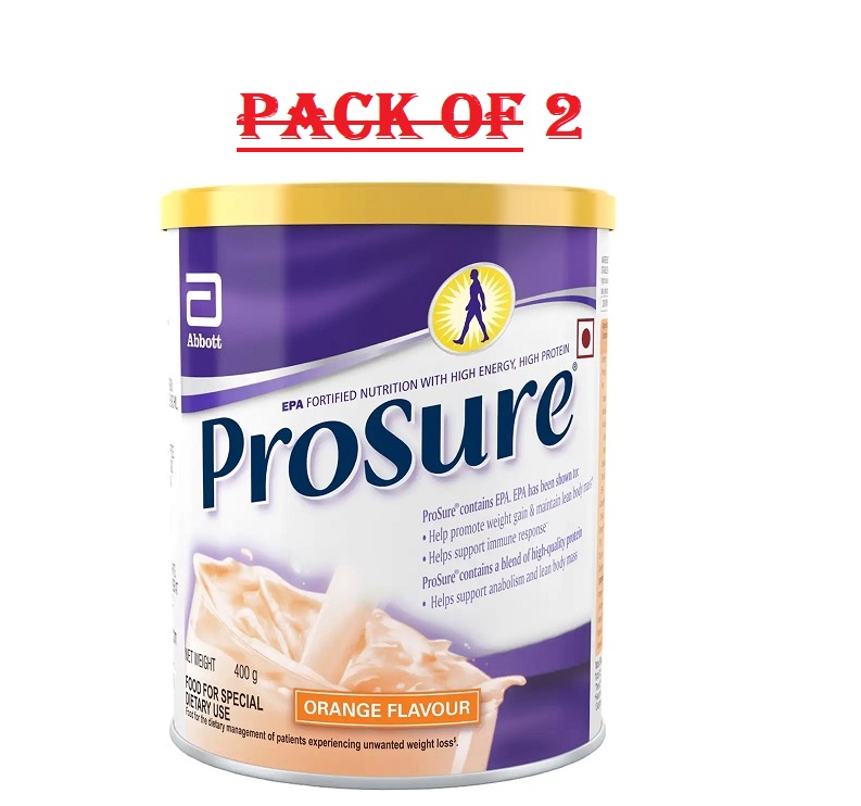 Prosure Orange Flavour Powder 400gm Pack Of 2