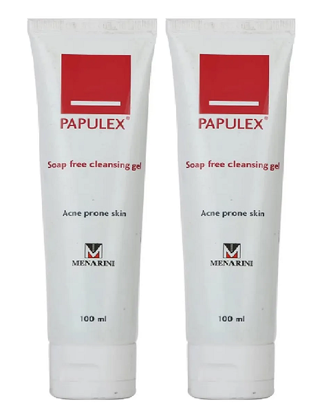 Papulex Soap Free Cleansing Gel 100ml Pack Of 2