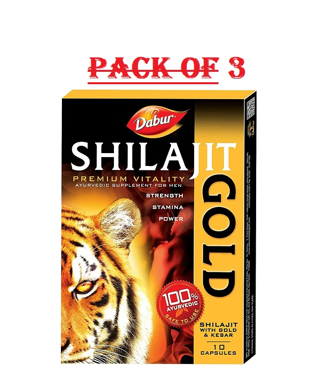 Dabur Shilajit Gold 10 Capsules Pack Of 3
