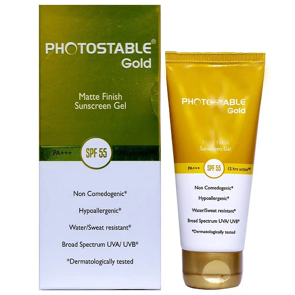 Photostable Gold Spf 55 Matte Finish Sunscreen Gel 50gm