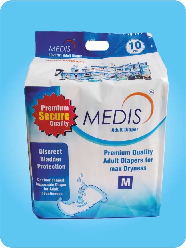 MEDIS ADULT DIAPERS  -  M