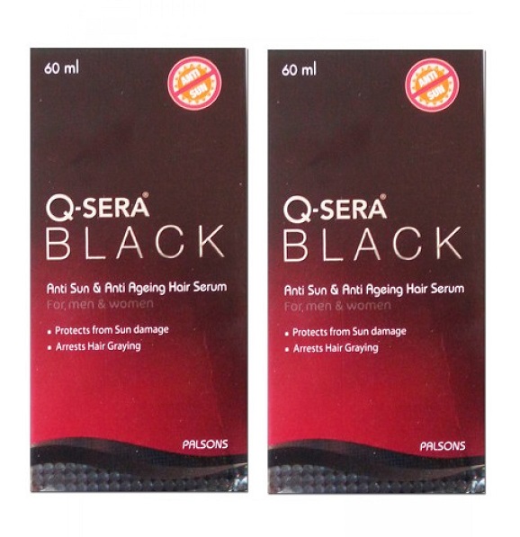 Q-Sera Black Hair Serum 60ml Pack Of 2
