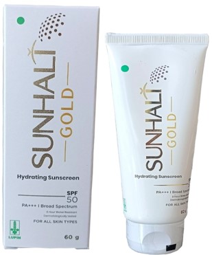 Sunhalt Gold Hydrating Sunscreen gel SPF50 (60gm)