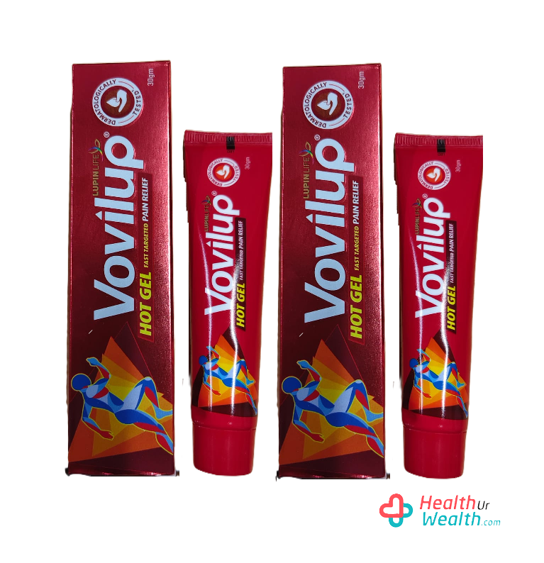 Lupin Vovilup Hot Gel for Joint and Muscular Pain, 30g(PackOf2)