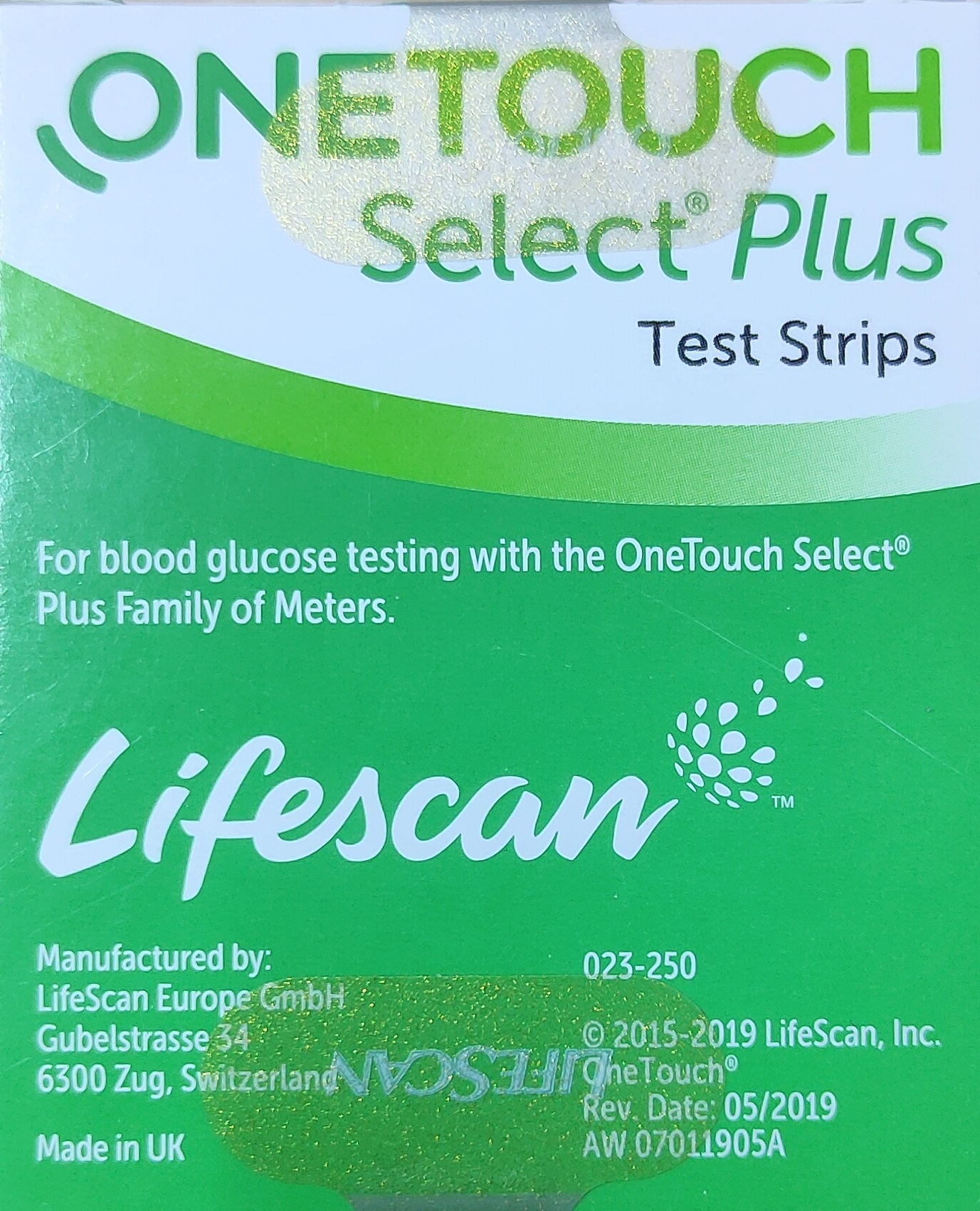 Onetouch select plus 10 Test Strips 