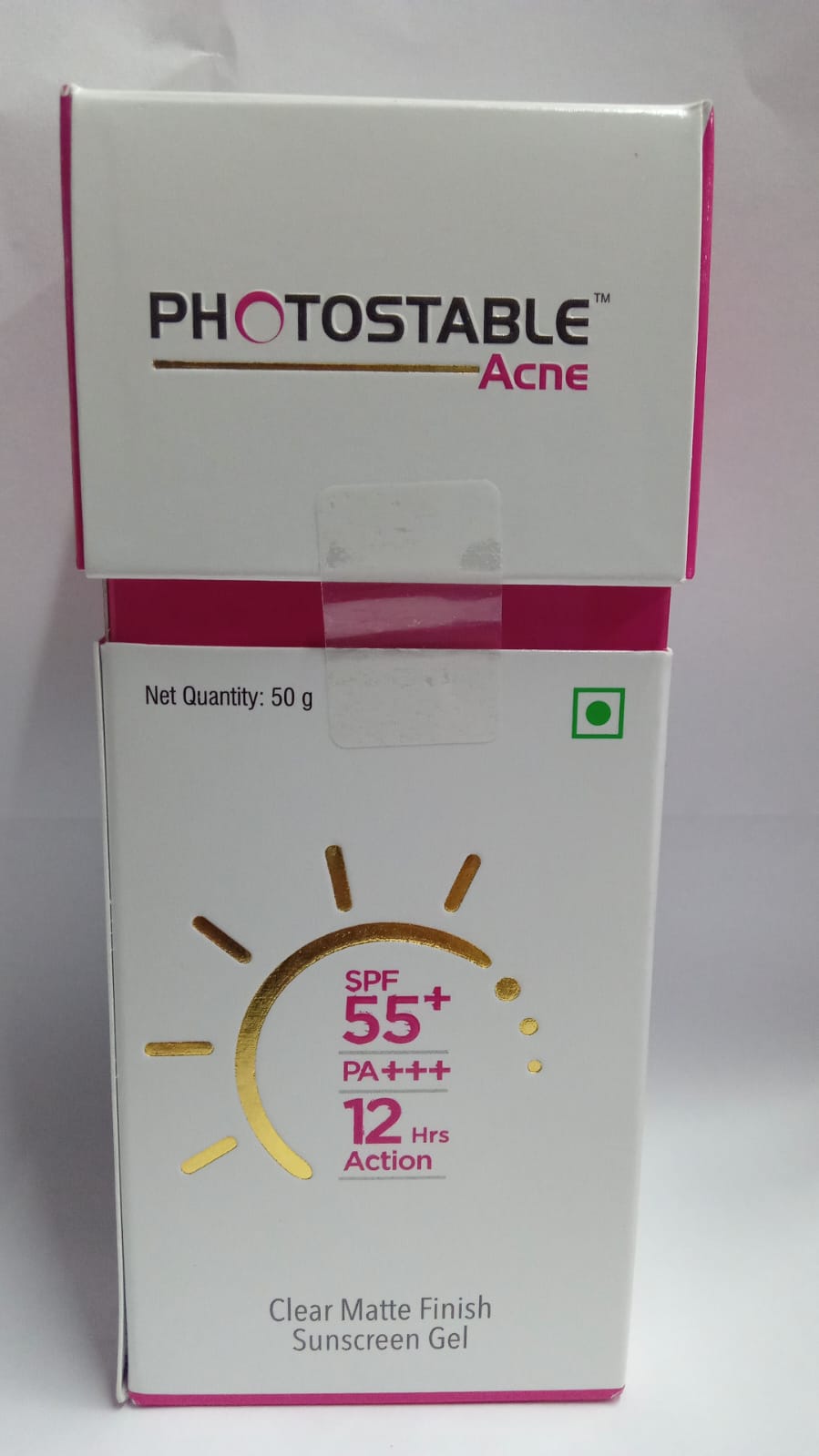 Photostable acne clear matte finish sunscreen gel - 50g