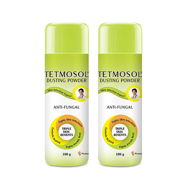 Tetmosol Dusting Powder, 100 gm PACK OF 2