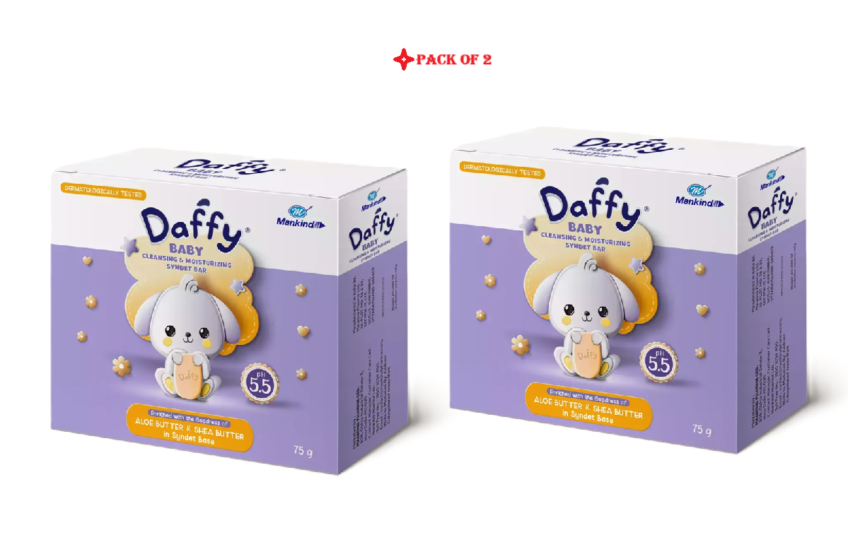 Daffy Bathing Bar 75gm Pack Of 2