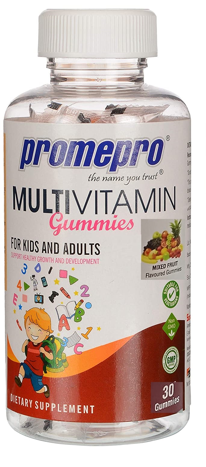 Promepro Multivitamin Gummies - Mixed fruit  Flavour, 30Gummies
