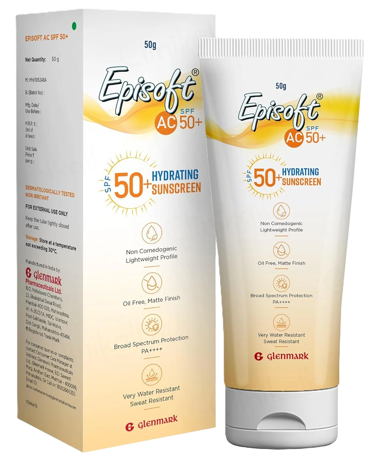 Episoft AC SPF 50 plus Hydrating Sunscreen 