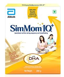 SimMom IQ with DHA vanilla delight flavour