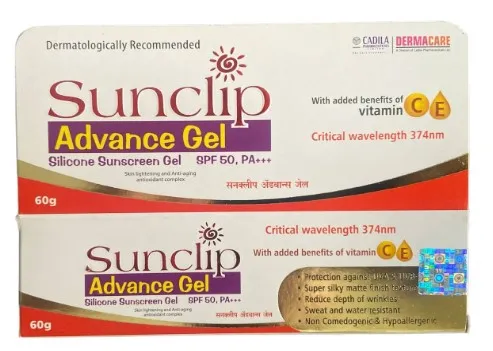 Sunclip Advance Silicone Sunscreen SPF 50 PA+++ Gel 60gm