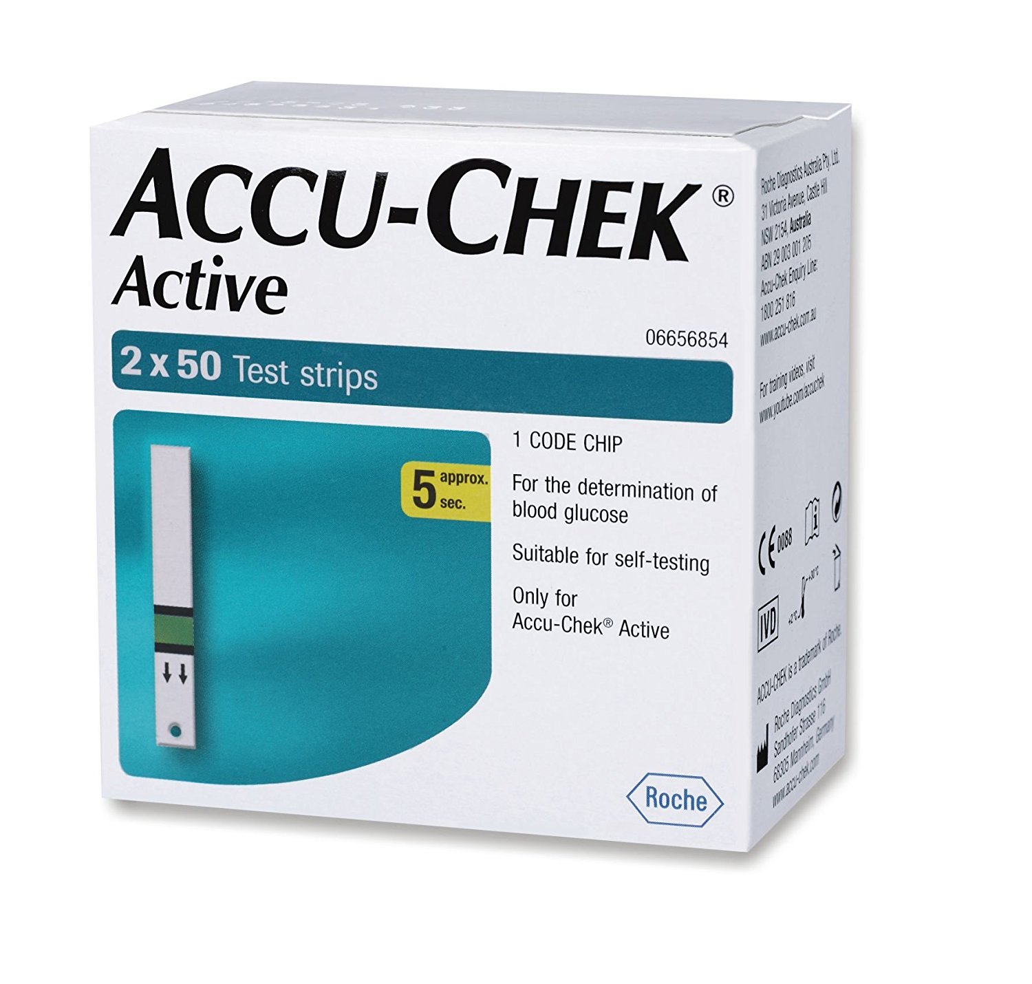 Accu Chek  acytive Test Strips  2x50 Count