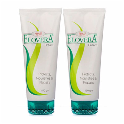 Elovera Vitamin E and Aloevera Cream 150g pack of 2