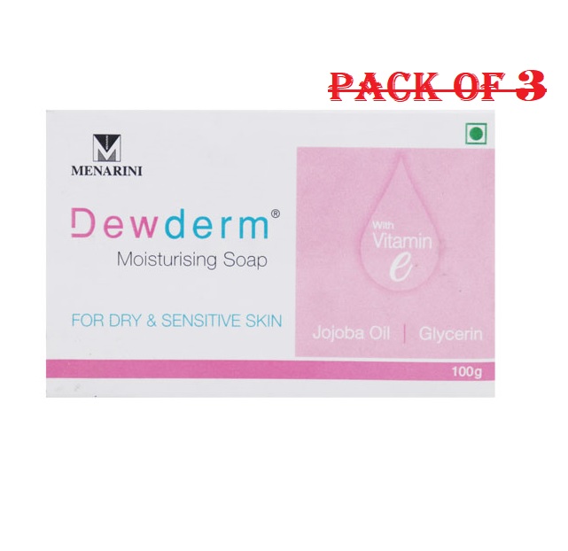 Dewderm Moisturising Soap 100gm Pack Of 3