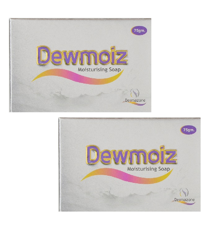 Buy Dewmoiz Moisturising soap 75gms pack of 2 Online HealthurWealth