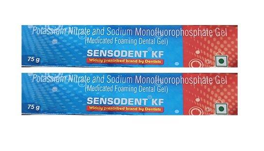 Sensodent KF Medicated Foaming Dental Gel 75gm Pack Of 2