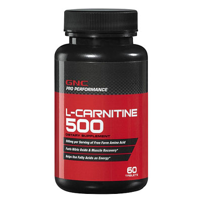 GNC Pro performance L Carnitine 500mg 60tablets