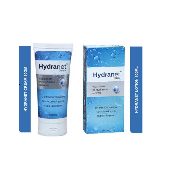 Hydranet cream - 80gm With Lotion - 100ml Combo 