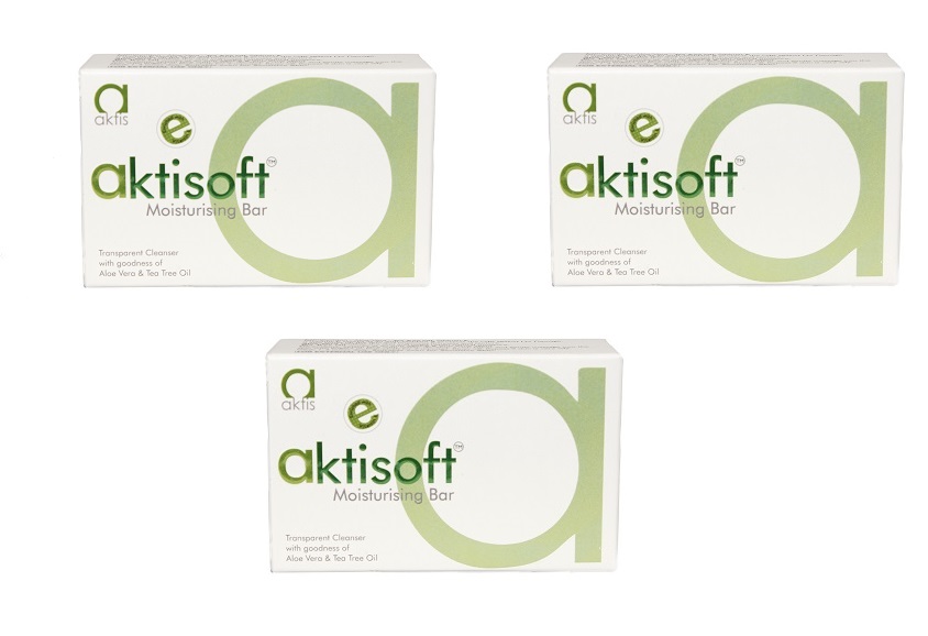 aktisoft moisturising Bar 100gm Pack Of 3 