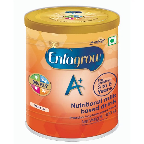 Enfagrow A+ Vanilla Flavour Nutritional Milk Powder for Children 3 to 6 years 400gm