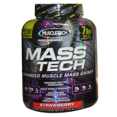 Muscletech Mass Tech Performance Series, 7 lbs- Strawberry