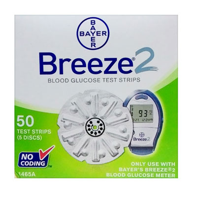 Breeze 2 Blood Glucose 50 Test Strips