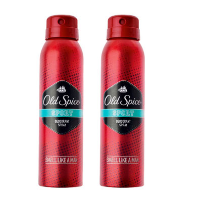 Old Spice Sport Deodorant Spray Pack of 2