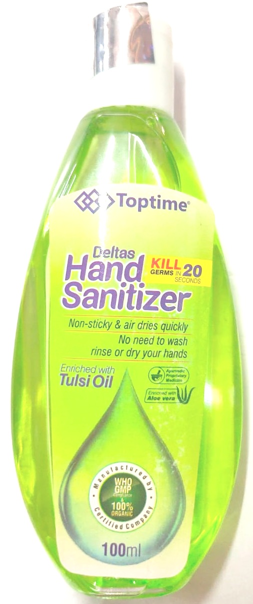 Toptime Deltas Hand Sanitizer 100ml Pack Of 3