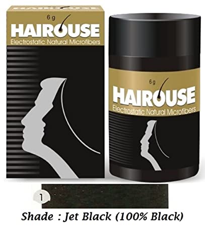 HAIROUSE  Electrostatic Natural Microfibers 6G Black pack of 2