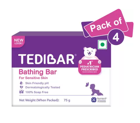 Tedibar Bathing Bar 75gm Pack Of 4