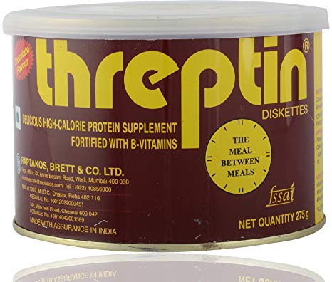 Threptin Diskettes Chocolate Flavoured Protein Supplement  275 Gms