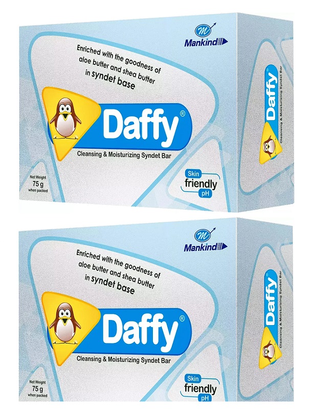 Daffy Bathing Bar 75gm Pack Of 2