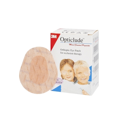 3M Opticlude 1537 Orthoptic Boys and Girls Junior Eye Patches Coloured  Mini Size Pack of 20