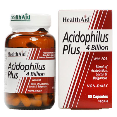 Health Aid Acidophilus plus 4 Billion 60 Caps